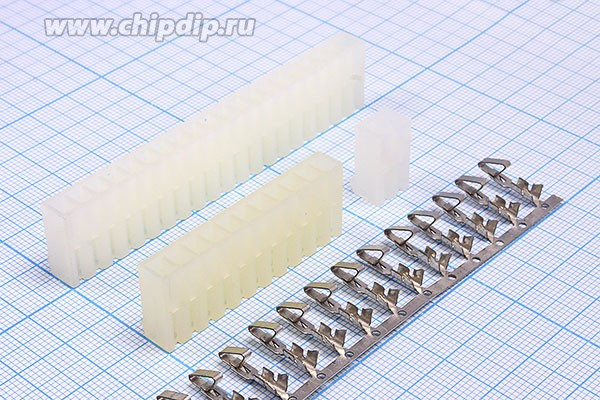 Гнездо питания на кабель, PHU, 14 контактов, шаг 3,96мм, PHU-14; №2299 гн пит PHU\1x14\P3,96\ каб\\PHU-14 конт[3]