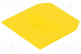 PSU-4-YE, Концевая планка/перегородка, ZUG-G2.5, ZUG-G4, желтый, Шир: 1мм