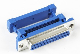 DS1036-25FPU2PX-YT, D-SUB 25конт (м) для наколки на шлейф / DI-25F (DS1036-25FPU2PX-YT)