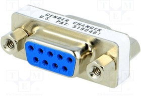 DMGC-0909-FF, Переходник: адаптер; с обеих сторон,D-Sub 9pin "мама"