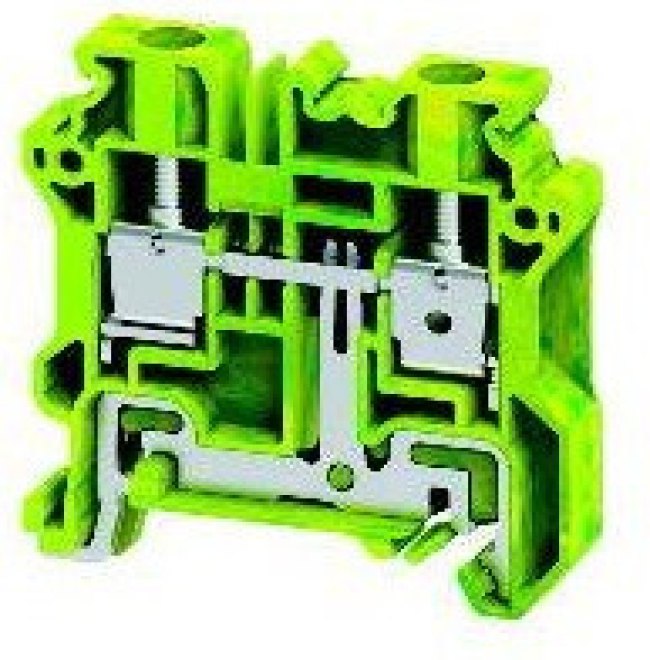 CYG6, DIN Rail Terminal Blocks DIN Term Blk, Screw, Grnd