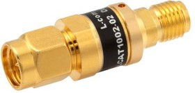 LCAT1002-02, RF ATTENUATOR, 2W/2, SMA PLUG-JACK