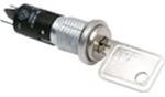 YM061U2C2WCNQ, Switch Key Lock OFF ON SPST 90° Flat Key 4A 250VAC 28VDC Wire Lead Panel Mount
