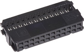 1658620-5, 24-Way IDC Connector Socket for Cable Mount, 2-Row