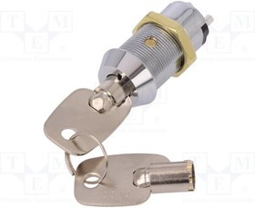 KS-52, Переключатель замок для РЭА 2 Алгоритм раб OFF-ON Отв -19мм