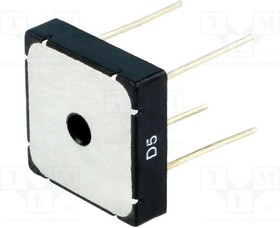 KBPC1004WP-DIO, Диодный мост: однофазный, Urmax: 400В, If: 10А, Ifsm: 270А, KBPC, THT