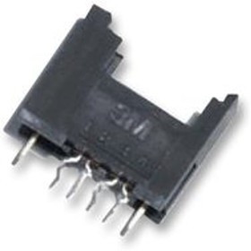 37204-62A3-004, 4-Way IDC Connector Socket for Through Hole Mount, 1-Row
