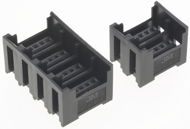 37204-62A3-004, 4-Way IDC Connector Socket for Through Hole Mount, 1-Row