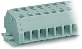 261-105, 5-полюсная 2-пров. колодка, 0,08-2,5 мм2, с креп.фланцами 261-105, 5-полюсная 2-пров. колодка, 0,08-2,5 мм2, с креп.фланцами