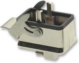 09140010301, Heavy Duty Power Connectors HAN HOUSING BULKHEAD METAL 1 LEVER