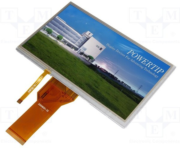 PH800480T013-IBB01, Дисплей: TFT, 7", 800x480, Подсвет: LED, Размер окна: 156,2x89,24мм PH800480T013-IBB01, Дисплей: TFT, 7", 800x480, Подсвет: LED, Размер окна: 156,2x89,24мм
