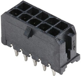 44914-1001, Pin Header, Power, Wire-to-Board, 3mm, 2 Rows, 10 Contacts, Press Fit 44914-1001, Pin Header, Power, Wire-to-Board, 3mm, 2 Rows, 10 Contacts, Press Fit