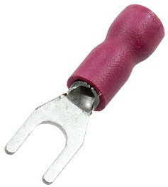 НВИ 1.5-3, Наконечник вилочный изолированный красный 0.25-1.5 мм²