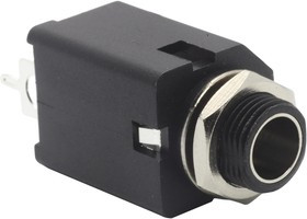 ACJS-MIV-3S, Телефонный аудио разъем, 6.35mm, 3 контакт(-ов), Гнездо, Монтаж в Панель ACJS-MIV-3S, Телефонный аудио разъем, 6.35mm, 3 контакт(-ов), Гнездо, Монтаж в Панель