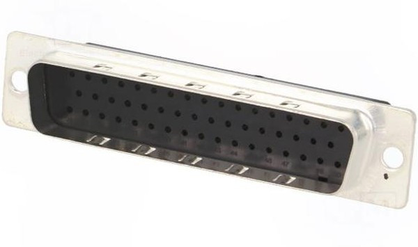 167296-1, Conn D-Subminiature M 50 POS 1.37mm Crimp ST Cable Mount 50 Terminal 1 Port Box