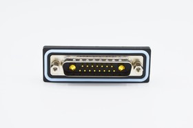 CDFR17W2113L211, CDF 25 Way Right Angle Solder D-sub Connector Plug, 2.77mm Pitch, with 4-40 Screw Locks