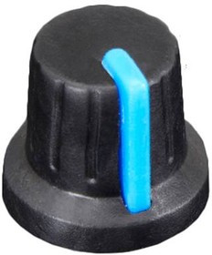2048, Potentiometer Knob - Soft Touch T18 - Blue