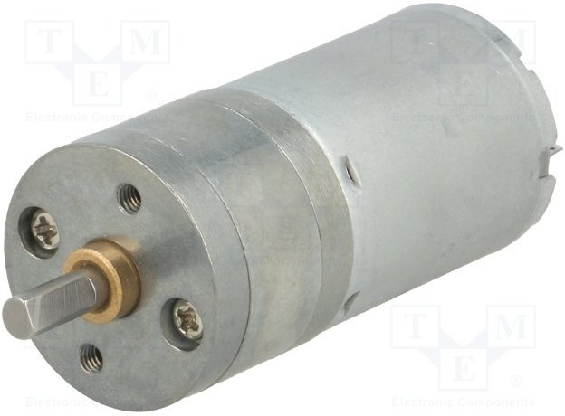 3251, Двигатель: DC, с редуктором, LP, 12ВDC, 1,1А, Ось: D профиль, 20,4: 1