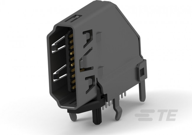 2007435-1, Соединитель HDMI, Displayport и DVI RECPT тип A 1P