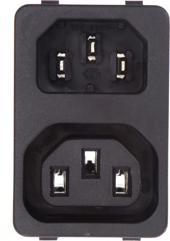 4300.0301, Разъем: питания AC, гнездо, "папа" / "мама", 10А, 250ВAC 4300.0301, Разъем: питания AC, гнездо, "папа" / "мама", 10А, 250ВAC