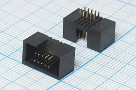 Разъем (IDC) BH1,27-10 вилка, шаг P1.27x2.54, контакты 10P, на плату, BH1.27-10