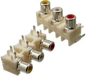 RCA-305 гн на плату (RS-305), Разъём RCA RCA-305 гнездо на плату (RS-305), 50 В