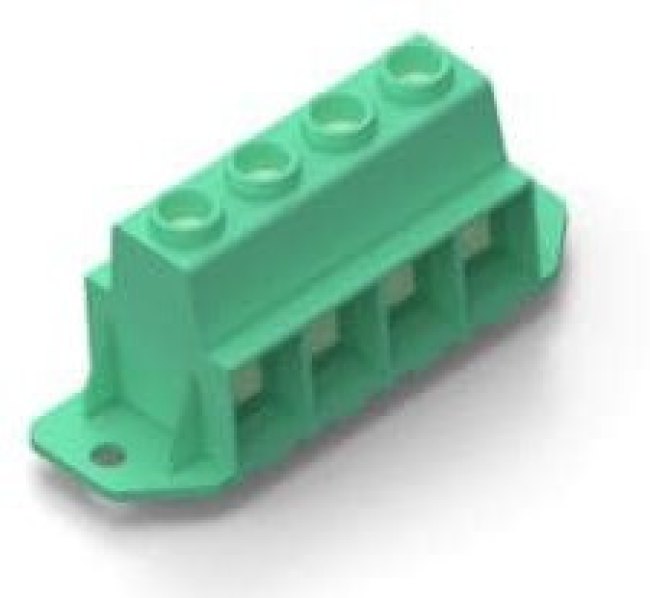 1986715-2, Fixed Terminal Blocks 15MM PWR TERM BLK 2P W/ MOUNTING FLANGE