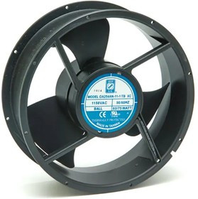 OA254AN-11-1TBXC, AC Fans Tubeaxial Fan, 254x254x89mm, 115VAC, 850CFM, 75W, 69dBA, 2700RPM, Ball, Leads