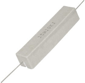 RX27-1 20 кОм 25W 5% / SQP25, Мощный постоянный резистор , керамо-цементный корпус