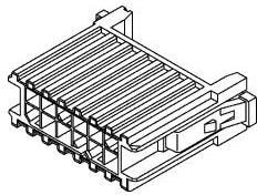 51203-1200, Conn Housing M 12 POS 4.2mm Crimp ST Cable Mount Natural HMC™ Bag
