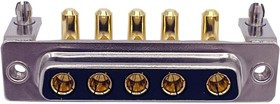 684M5W5203L621, Комбинированный разъем D Sub, Power-D 684M Series, DB-5W5, Гнездо, 5 контакт(-ов), 5 Силовых