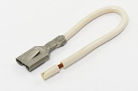 Клемма розетка, 9,5x0,8, 100мм, латунь луженая