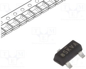 SQ2351ES-T1-GE3, Транзистор P-MOSFET, полевой, -20В, -1,8А, 2Вт, SOT23