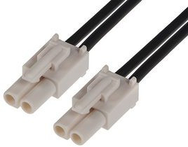 216290-1021, Rectangular Cable Assemblies STANDARD .093 2 CKT R TO R 150MM