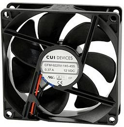 CFM-9225V-227-320, DC Fans 24Vdc 1.32W 45CFM DC Axial 92x92x25mm
