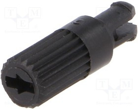 CA14W12B, Ручка, цилиндрическая головка, черный, h: 11,7мм, В: 3,7мм