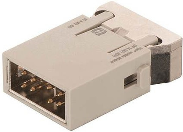 09140083022, Heavy Duty Power Connectors HAN MEGABIT SGL ETRY 2SHLD CONT-M