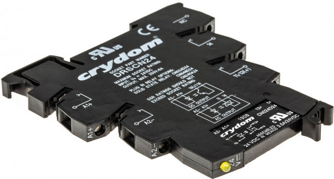 DRA-CN024D24, Твердотельное реле, SPST-NO, 3.5 А, 24 В DC, DIN-рейка, Винт, Переход Через Нуль