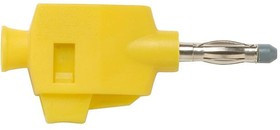 73090-4, Test Plugs &amp; Test Jacks QUICK CONNECT 4mm STRAIGHT LINE-YEL