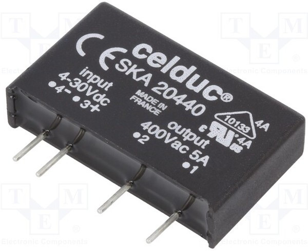 SKA20440, Реле: полупроводниковое, SPST-NO, Uупр: 4-30ВDC, 5А, 12-460ВAC