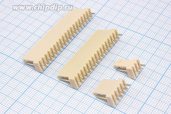 KLS1-2.54-04-S (WF-04), Вилка на плату, шаг 2.54 мм, 4 контакта; №2192 K штек пит WF\1x 4\P2,54\плат\L-KLS1- 2,54-04-S\[WF-04]