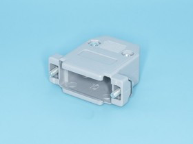 DP-15C, Корпус разъема D-SUB 15 контактов, серый, тип 2