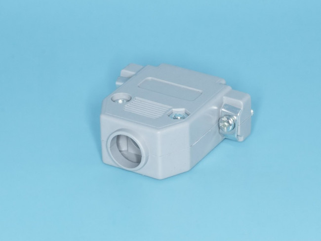 DP-15C, Корпус разъема D-SUB 15 контактов, серый, тип 2