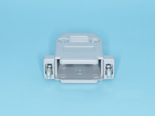 DP-15C, Корпус разъема D-SUB 15 контактов, серый, тип 2