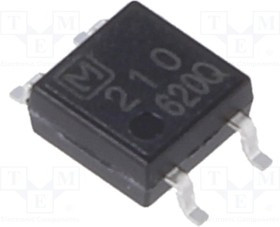 AQY210S, Реле: полупроводниковое, Iупр.макс: 3мА, 120мА, макс.350ВAC, 17Ом