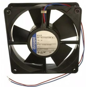 4314U, 4300 Series Axial Fan, 24 V dc, DC Operation, 170m³/h, 5.7W, 208mA Max, IP68, 119 x 119 x 32mm