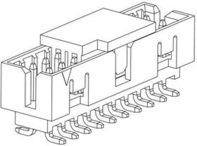 2-2842246-0, Board to Board &amp; Mezzanine Connectors 20P,2MM,SHRD HDR, DRVT,SMD,.76AU,TBWCP