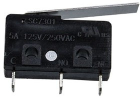 SC7301-A1, микропереключатель 3 контакта 250В 5А (JQ), пластина 23мм
