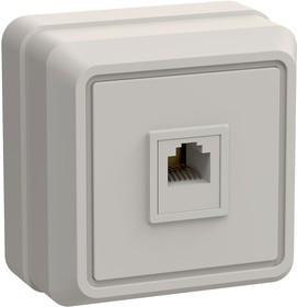 ОКТАВА Розетка 1местн. телеф. кремовый ETO10-K33-DC