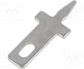 60-1094-11/0030, Наконечник плоский, 2,8мм, 0,5мм, "папа", THT, латунь, луженые